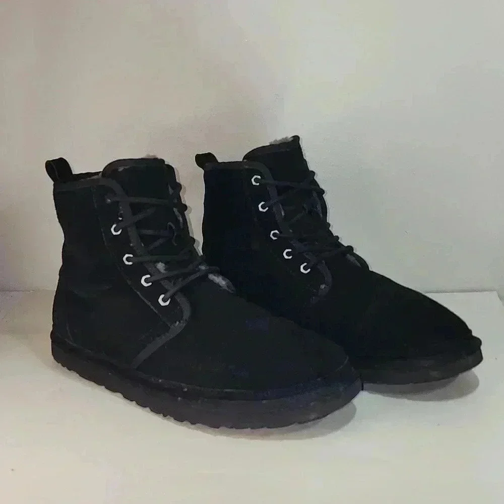UGG Men's Neumel High Moc Black Suede Boots